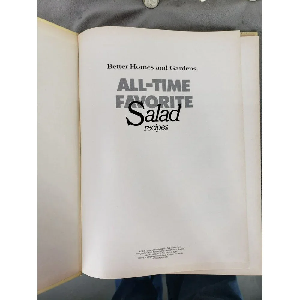 1978 Better‎ Homes and Gardens All-Time Favorite Salad Recipes Hardcover